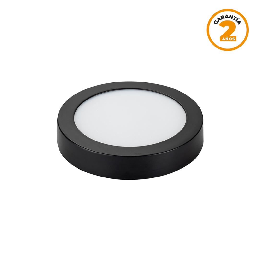 Panel LED NR sobrepuesto Redondo Negro | 18W